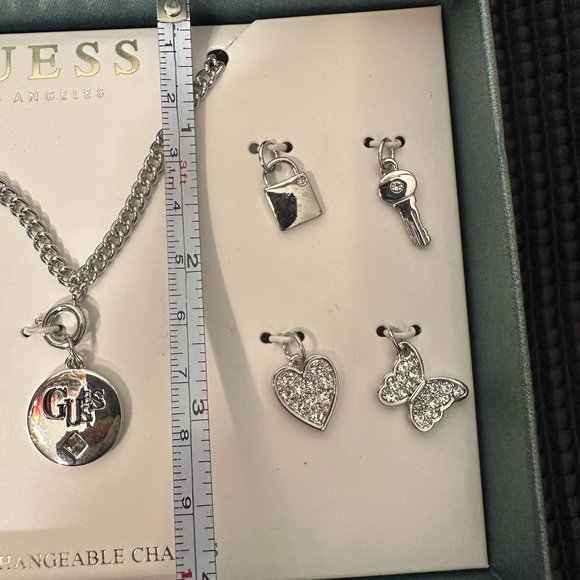 🆕GUESS Silver Interchangeable Charm Necklace Set - Picture 10 of 10
